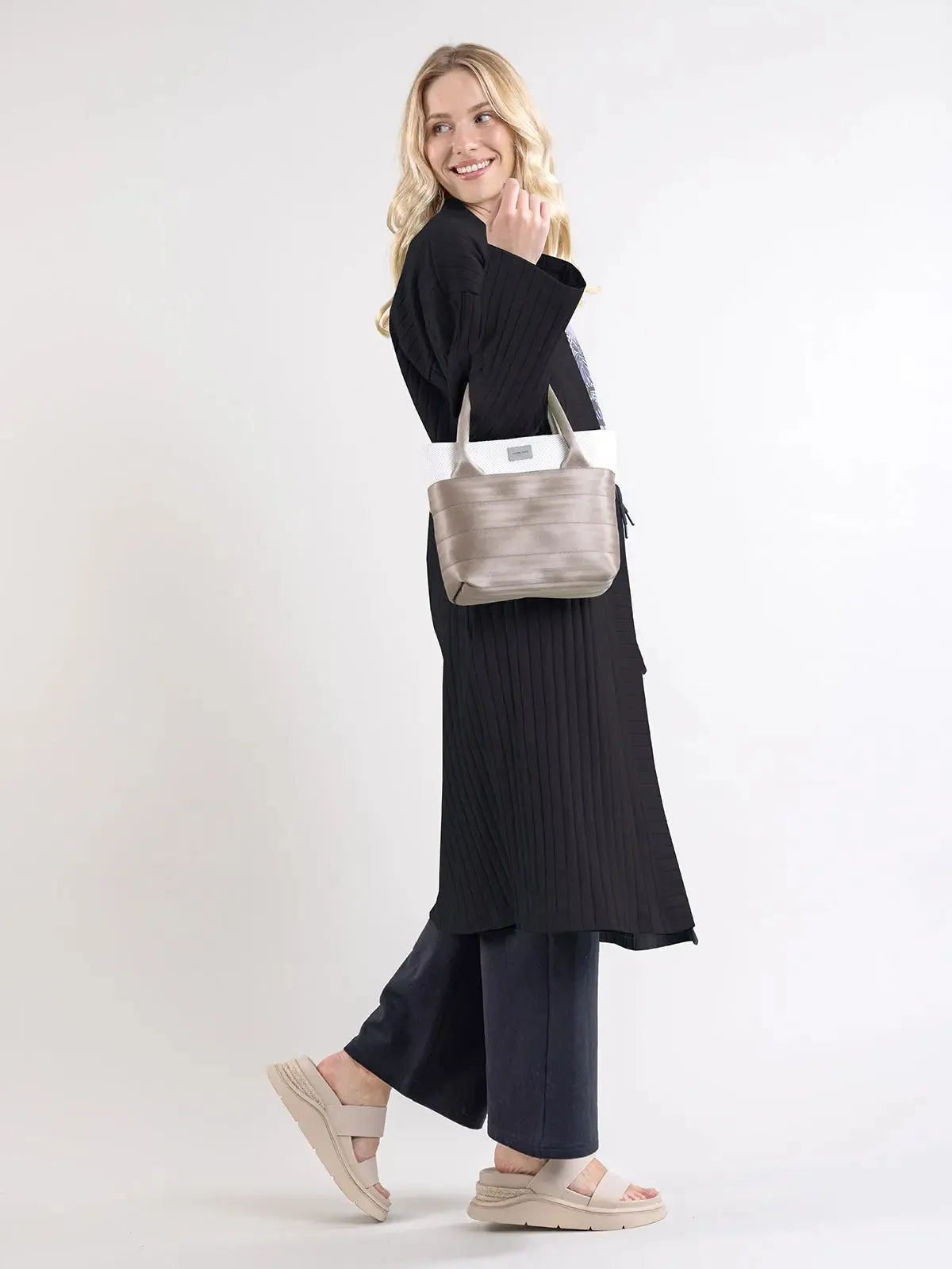 PUTOUS ribb cardigan, black