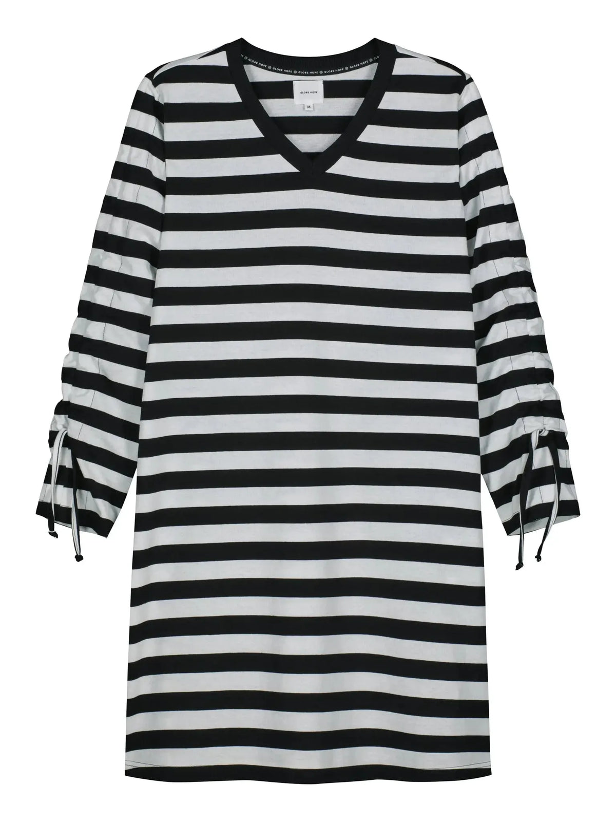 AILIGAS dress, black and white striped