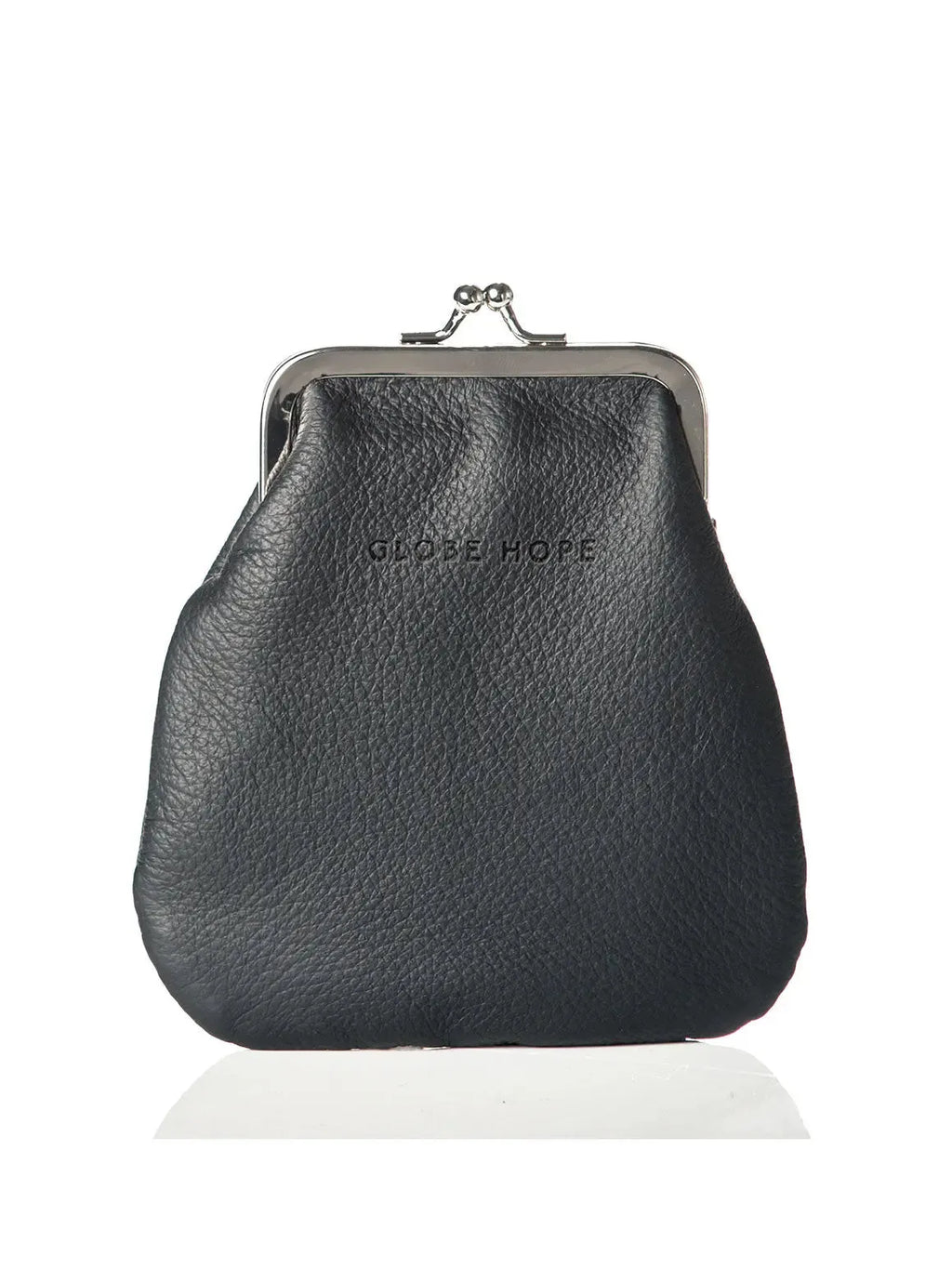 HELLE pouch, black leather