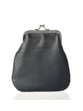 HELLE pouch, black leather