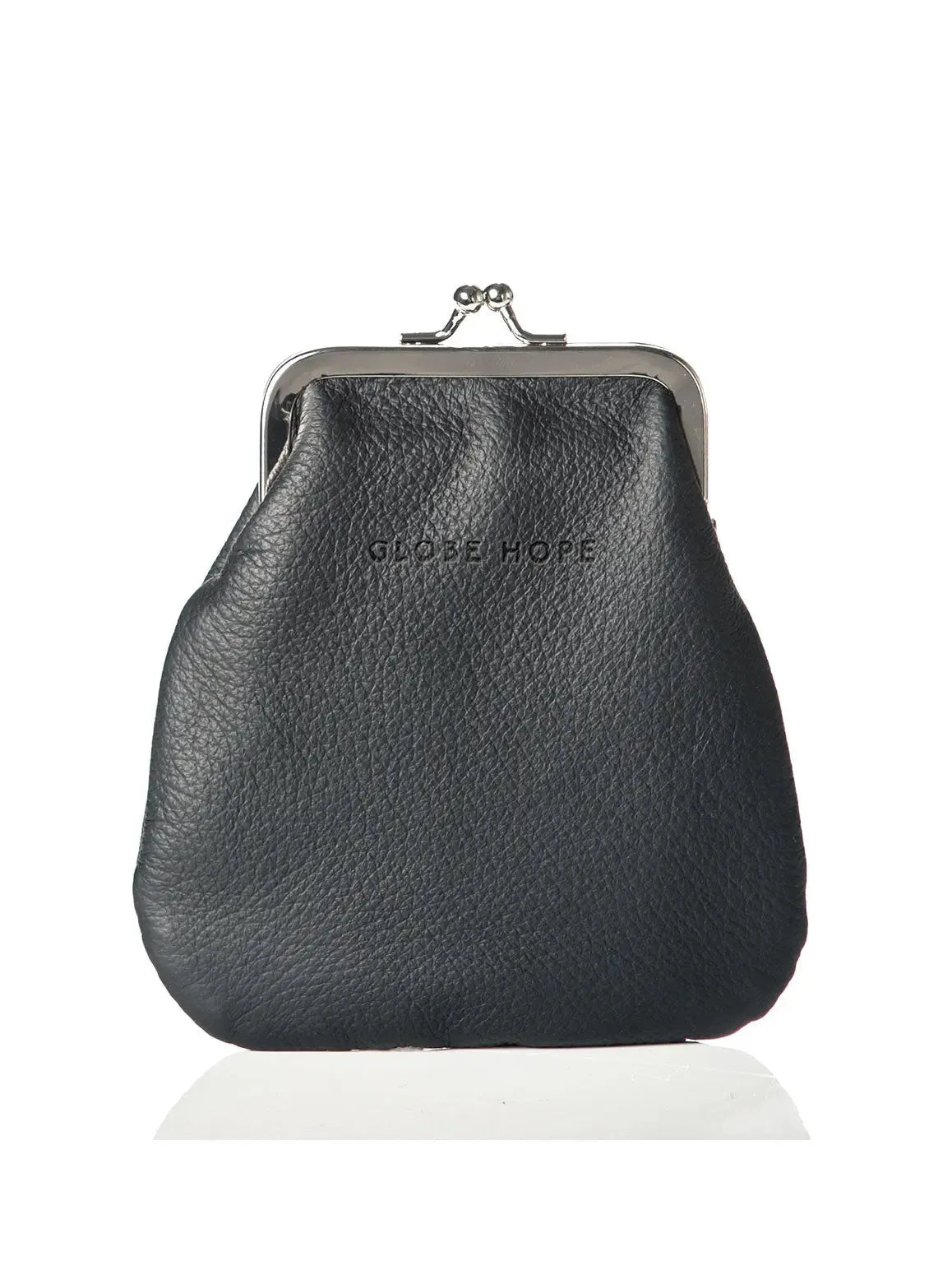 HELLE pouch, black leather