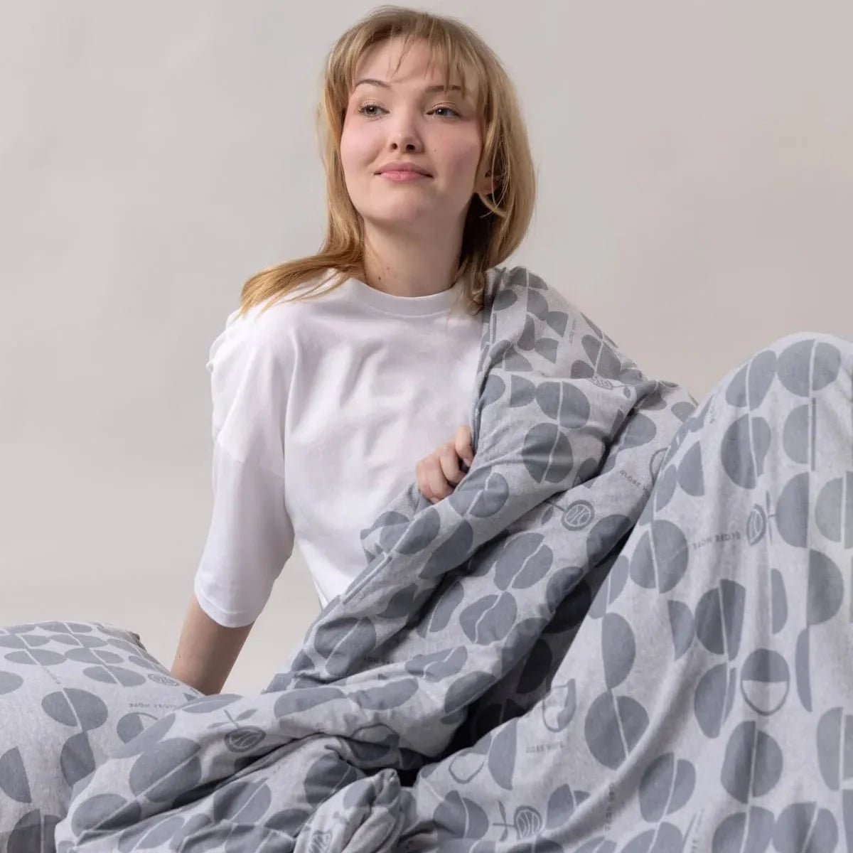 UHKU duvet cover set, grey