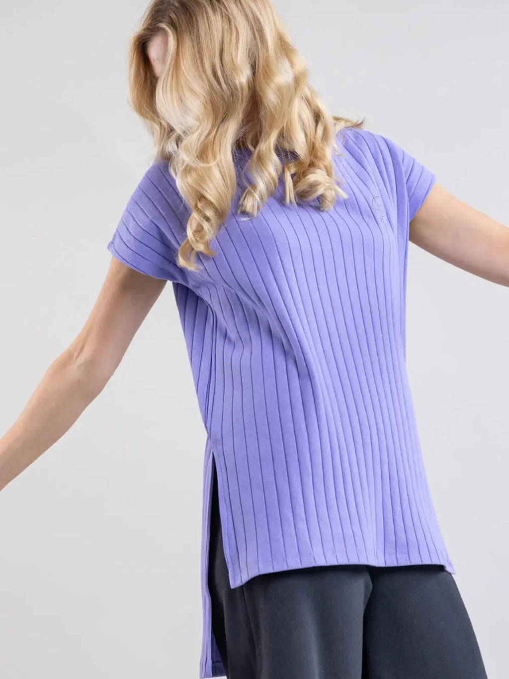 UOMA ribb tunic, purple