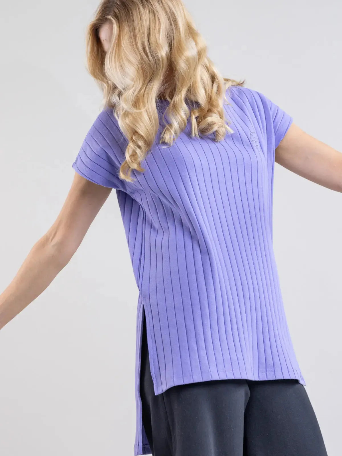 UOMA ribb tunic, purple