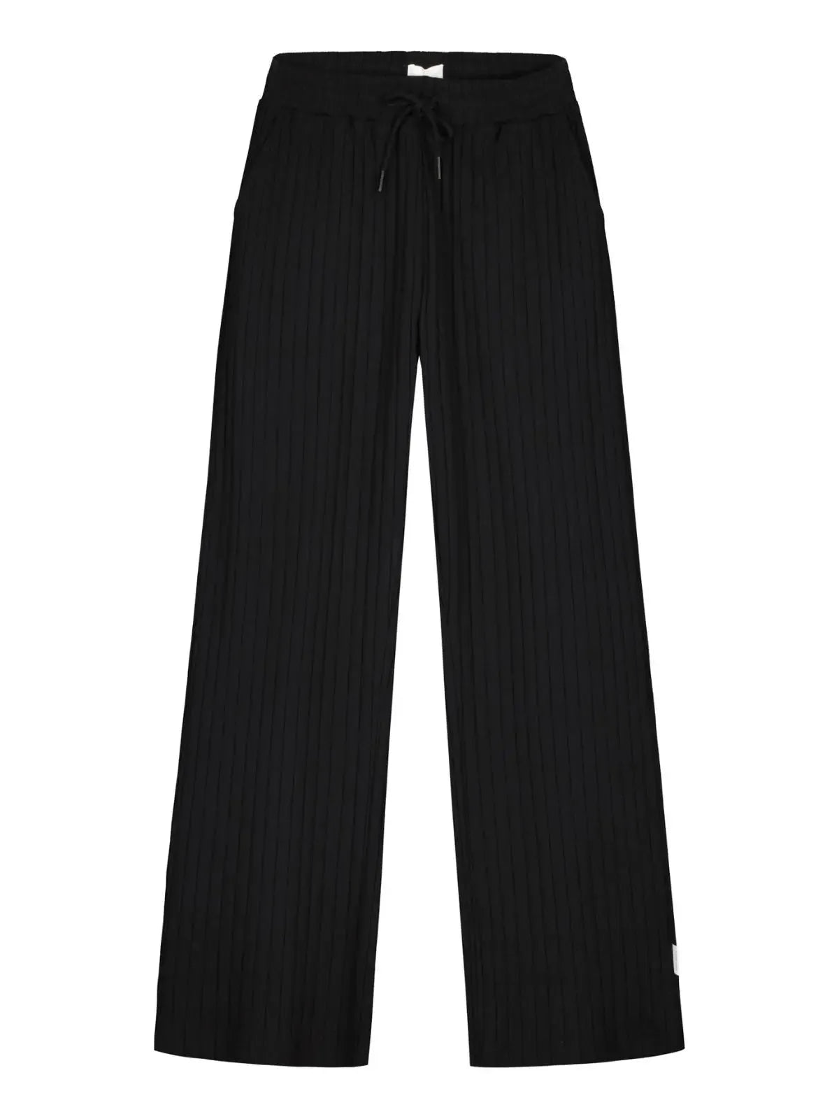 VIRTAUS ribb trousers, black